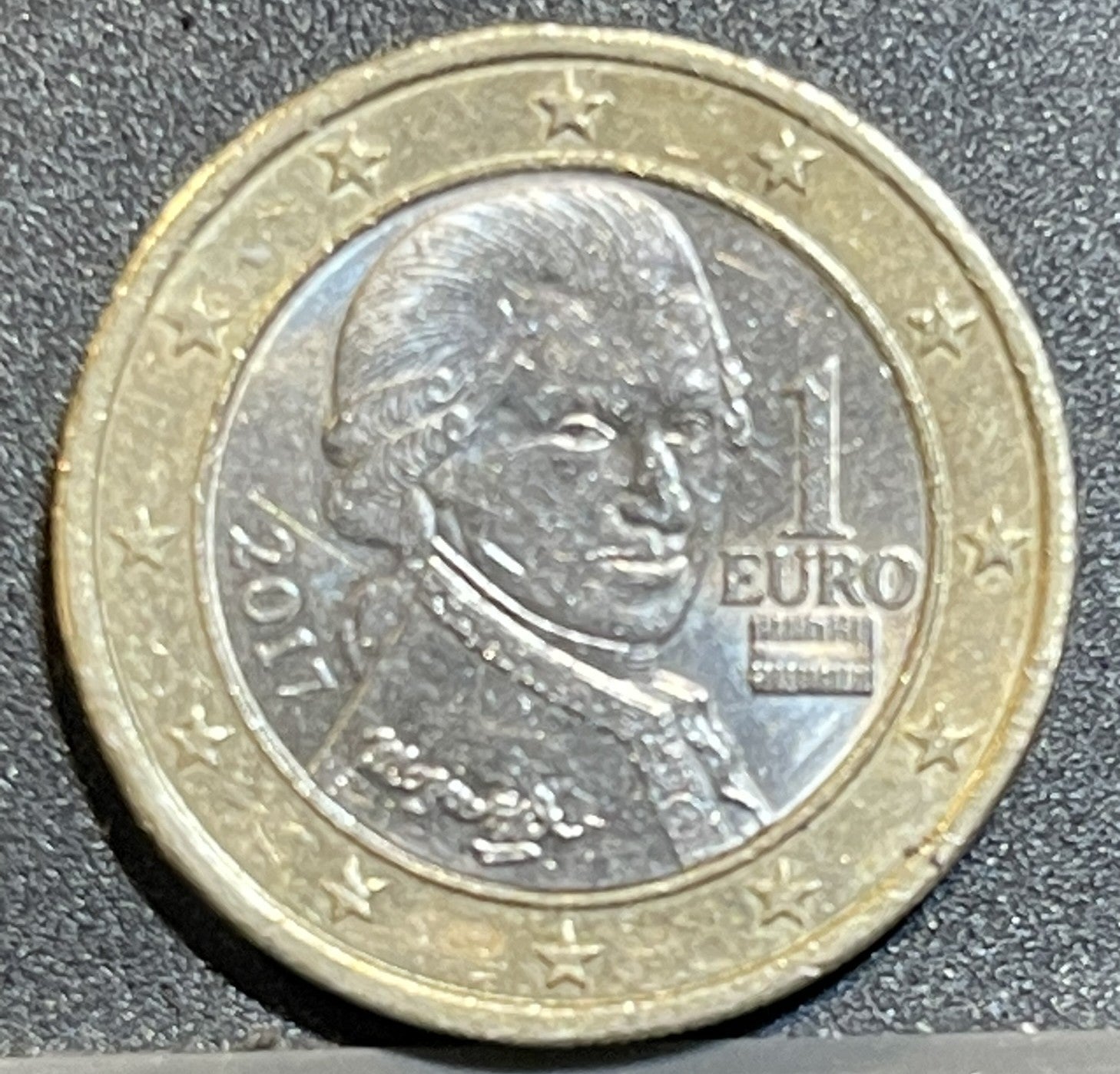 1 Euro Austria 2017 - Wolfgang Amadeus Mozart - Euro Rare