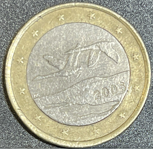 1 Euro Finlandia 2003 - Cigni in Volo - Euro Rare