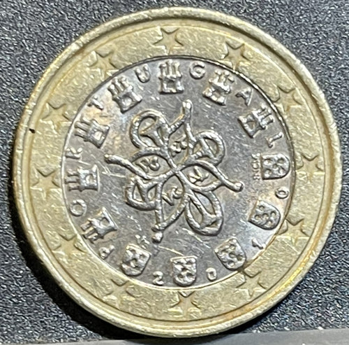 1 Euro Portogallo 2002 - Sigillo Reale Alfonso I Henriques - Euro Rare