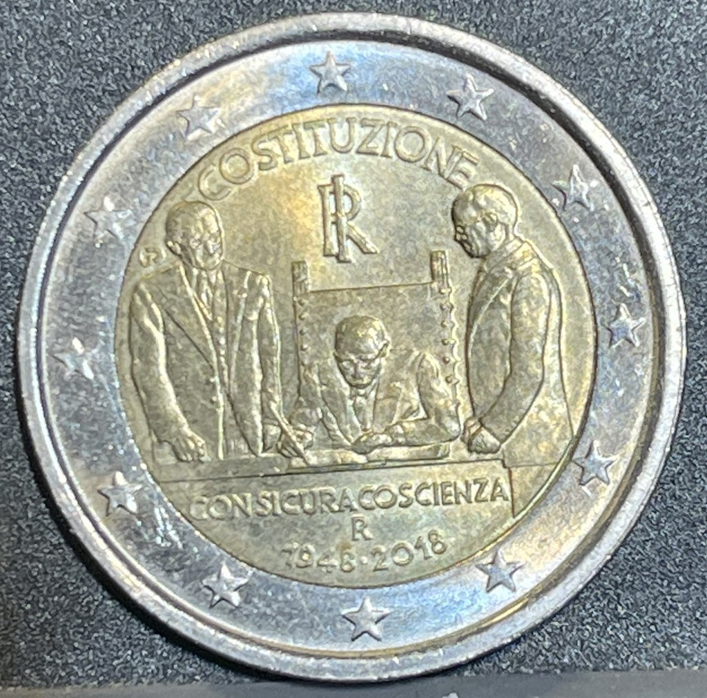 2 Euro Commemorativa 2018 - 70° Costituzione Italiana - Euro Rare