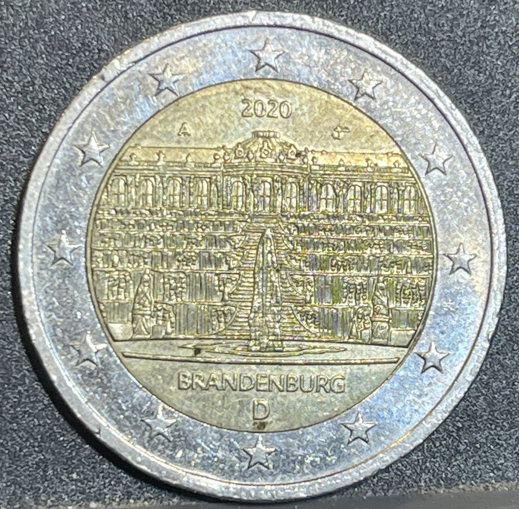 2 Euro Commemorativa Germania 2020 - Brandeburgo Palazzo Sanssouci - Euro Rare