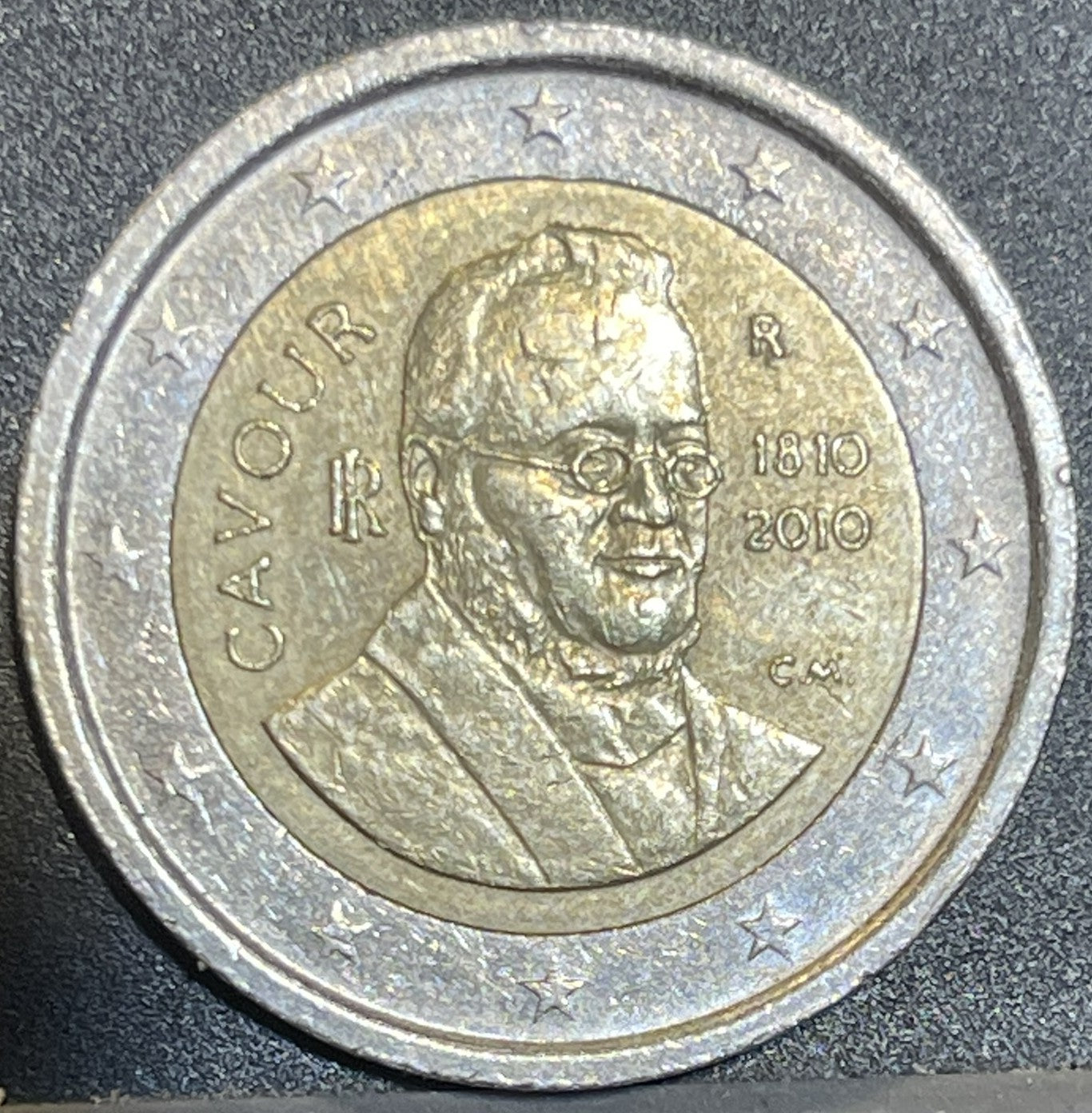 2 Euro Commemorativa Italia 2010 - 200° Anniversario Camillo Benso Conte di Cavour