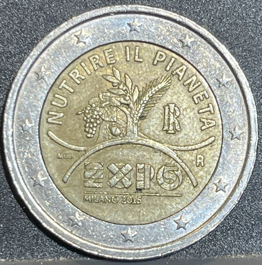 2 Euro Commemorativa Italia 2015 - Expo Milano "Nutrire il Pianeta" - Euro Rare