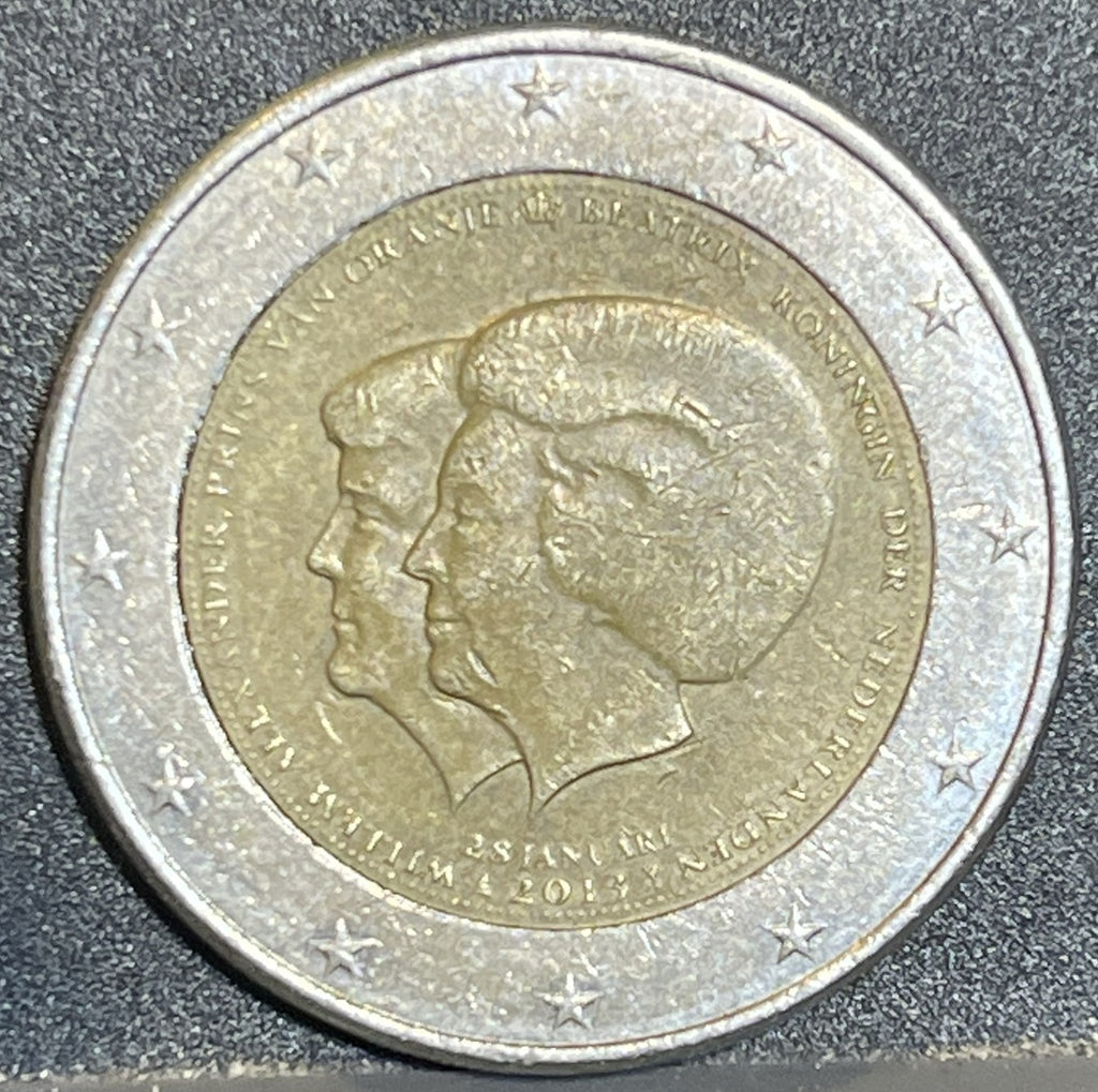 2 Euro Commemorativa Paesi Bassi 2013 - Abdicazione Regina Beatrice - Euro Rare