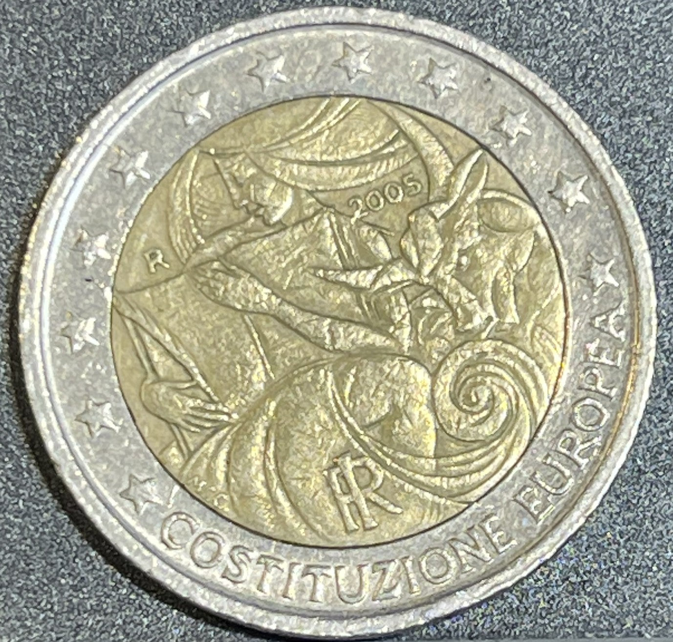 2 Euro Commemorativo Italia 2005 - Costituzione Europea - Euro Rare