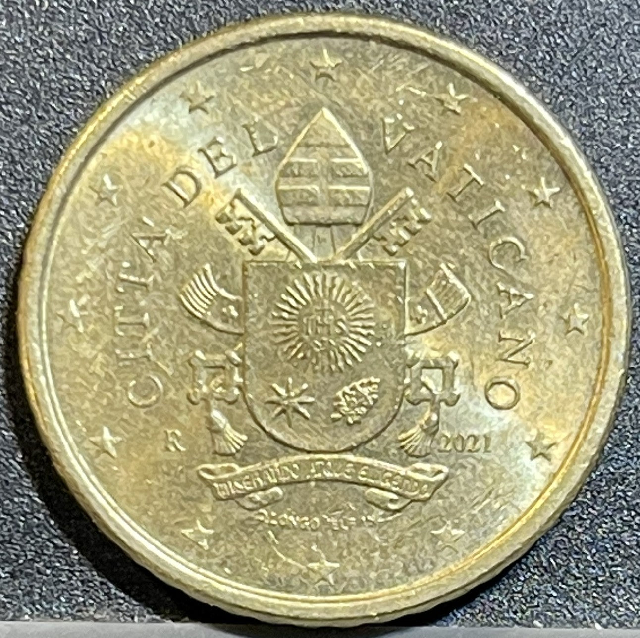 50 Centesimi Vaticano 2021 - Stemma Papa Francesco - Euro Rare
